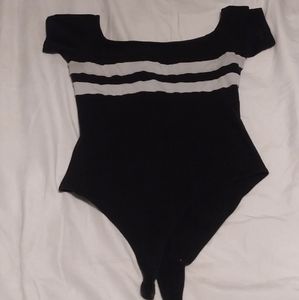 Black and white button shirt